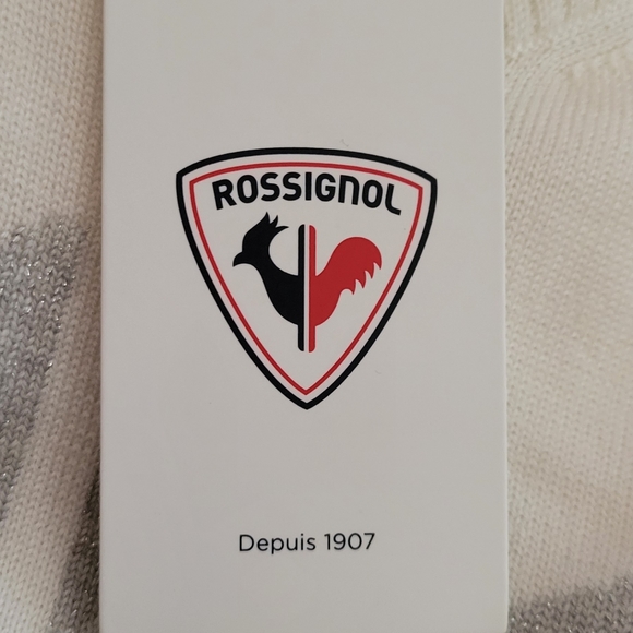 Rossignol Ski Classique Merino Wool Sweater Rooster Front Roll Neck Pullover - Picture 5 of 10